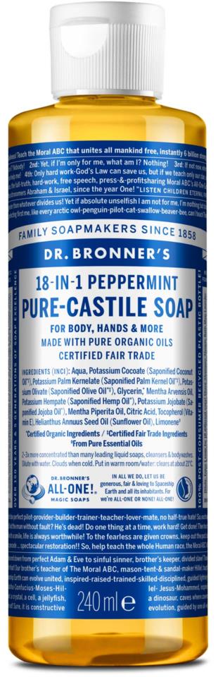 Dr.Bronner's Liquid Soaps Peppermint 236ml