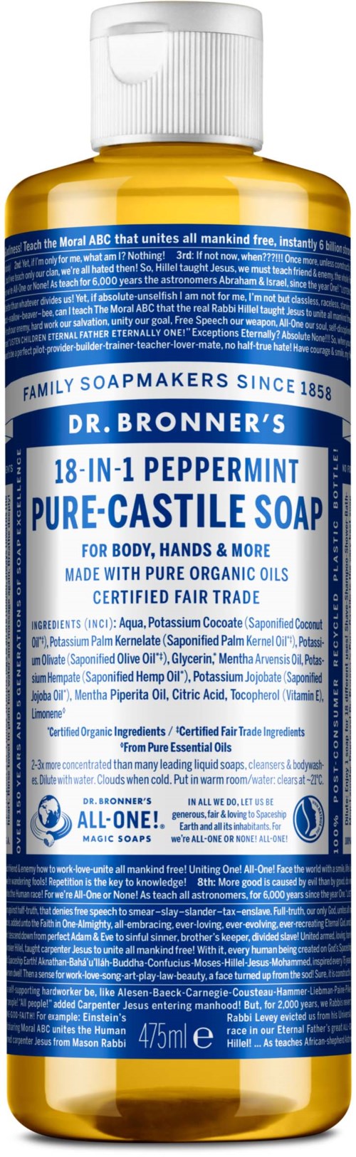 Dr. Bronner's Liquid Soaps Peppermint 473 ml