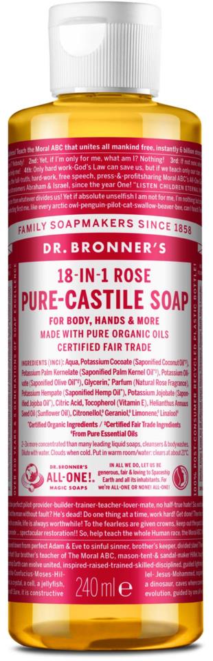 Dr.Bronner's Liquid Soaps Rose 236ml