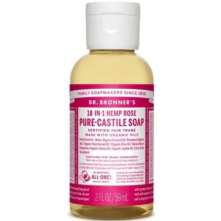 Läs mer om Dr. Bronners Liquid Soaps Rose 59 ml