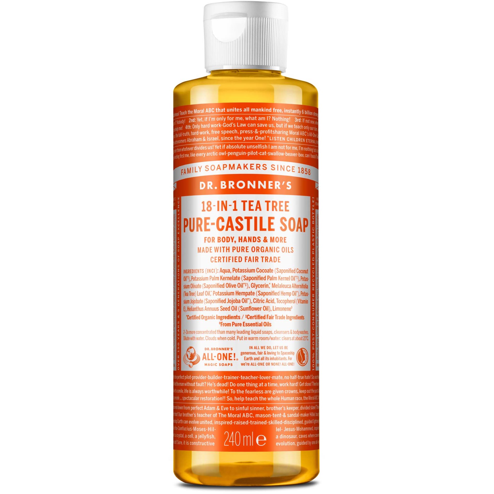 Dr. Bronner's Pure-Castile Soap Tea Tree 240 ml