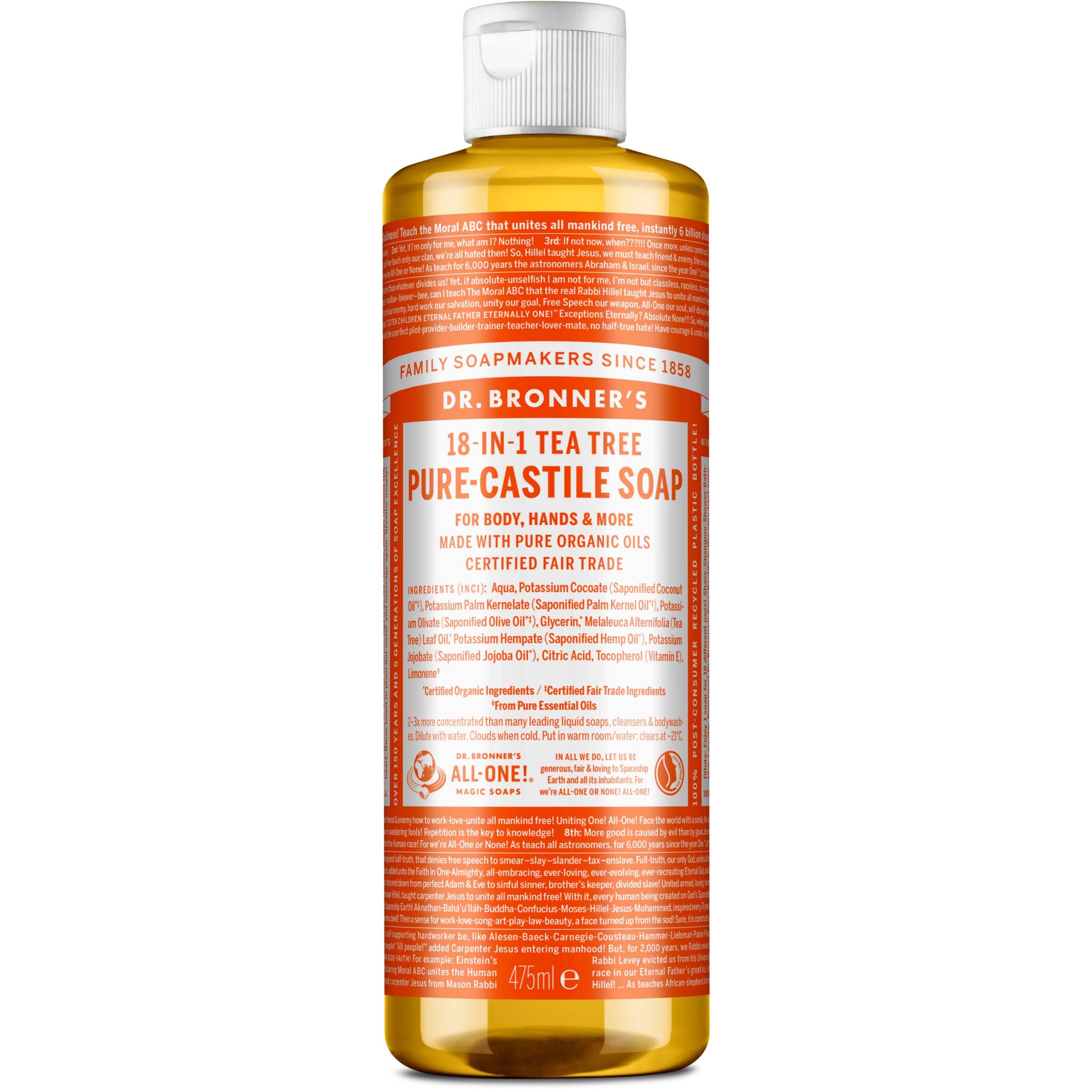 Dr. Bronner's Liquid Soaps Teatree 473 ml