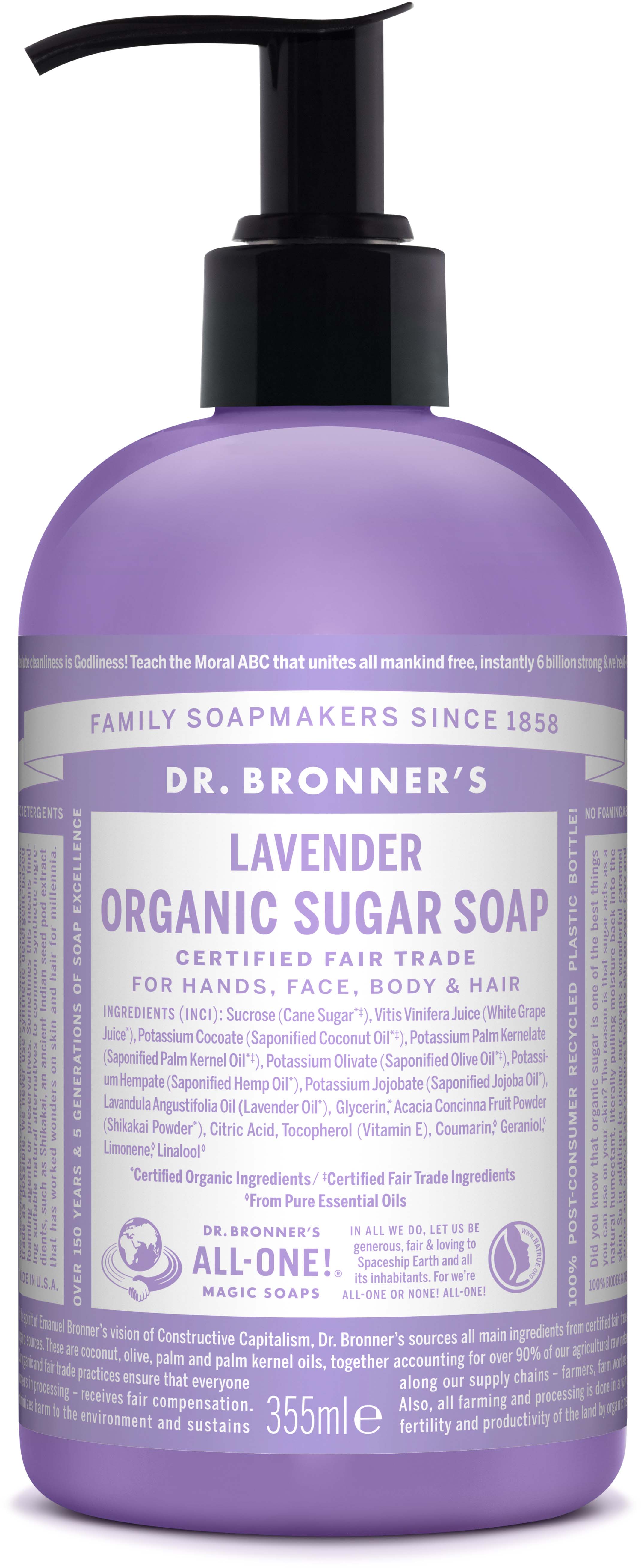 Dr. Bronner's Shikakai Soap Lavender 355 ml 