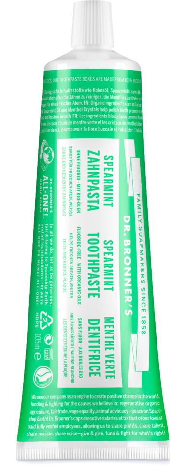 Dr.Bronners Toothpaste Spearmint 140g