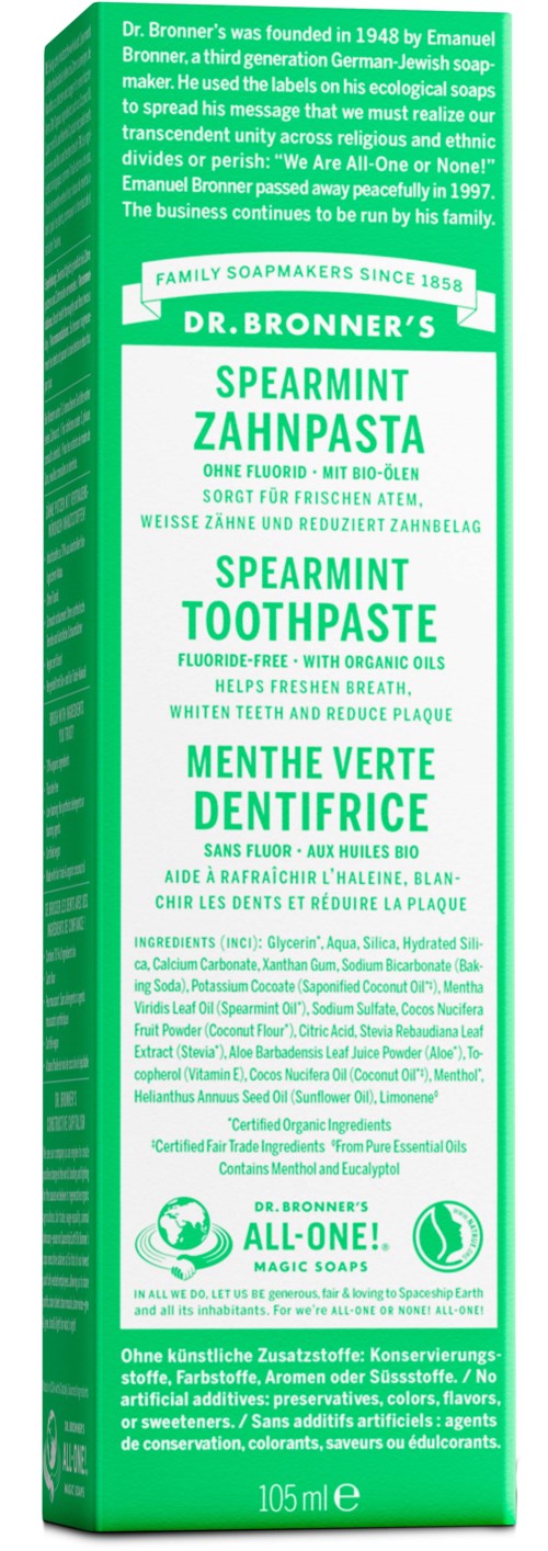 Dr. Bronner's Toothpaste Spearmint