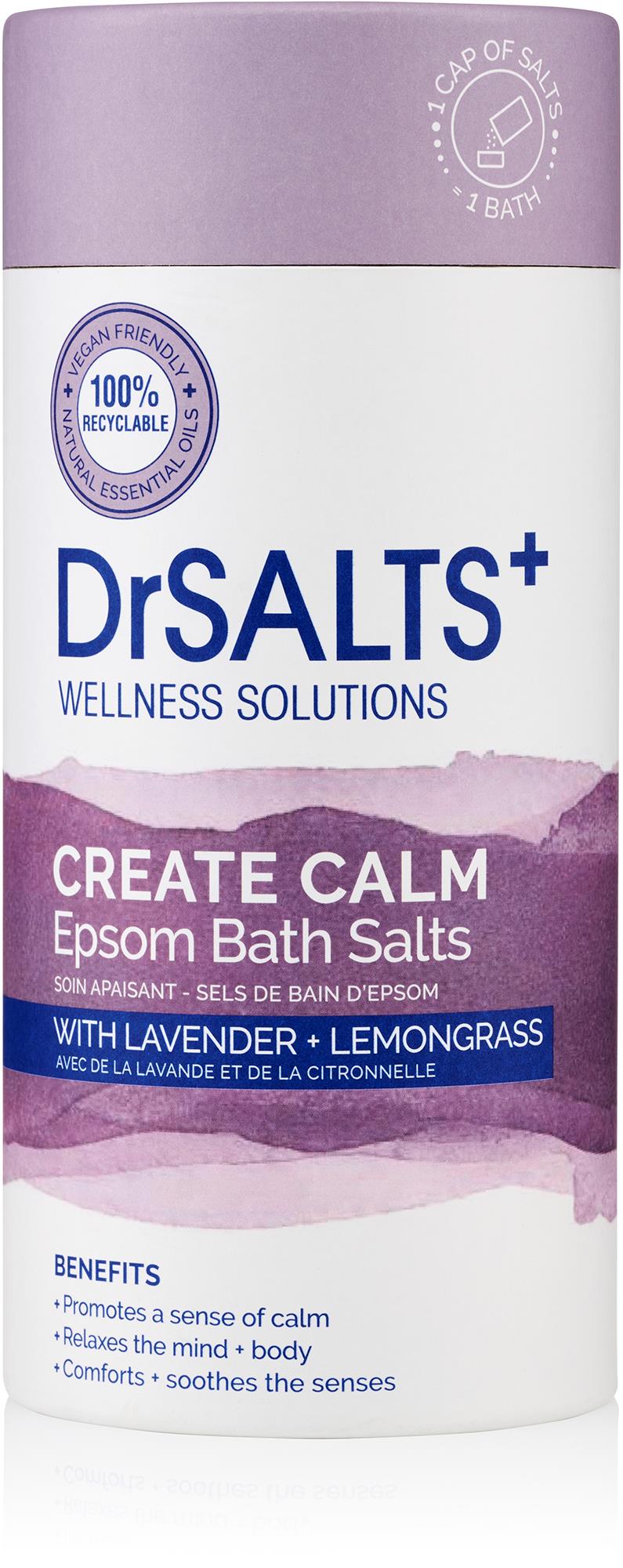 DrSALTS+ Create Calm Epsom Bath Salts 750 g