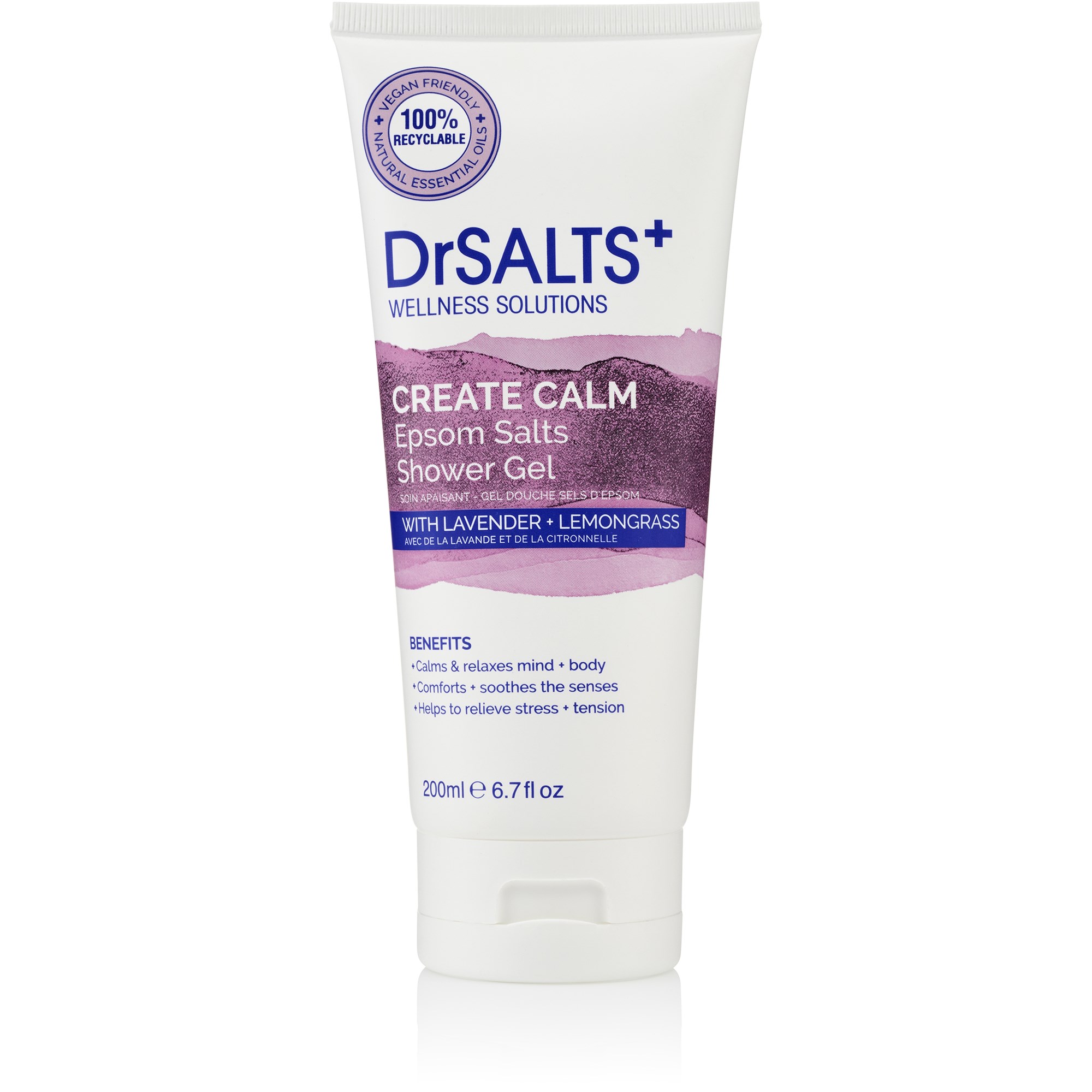 Läs mer om DrSALTS+ Create Calm Epsom Salts Shower Gel 200 ml