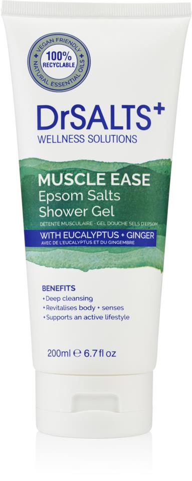 DrSALTS+ Muscle Ease Epsom Salts Shower Gel 200ml