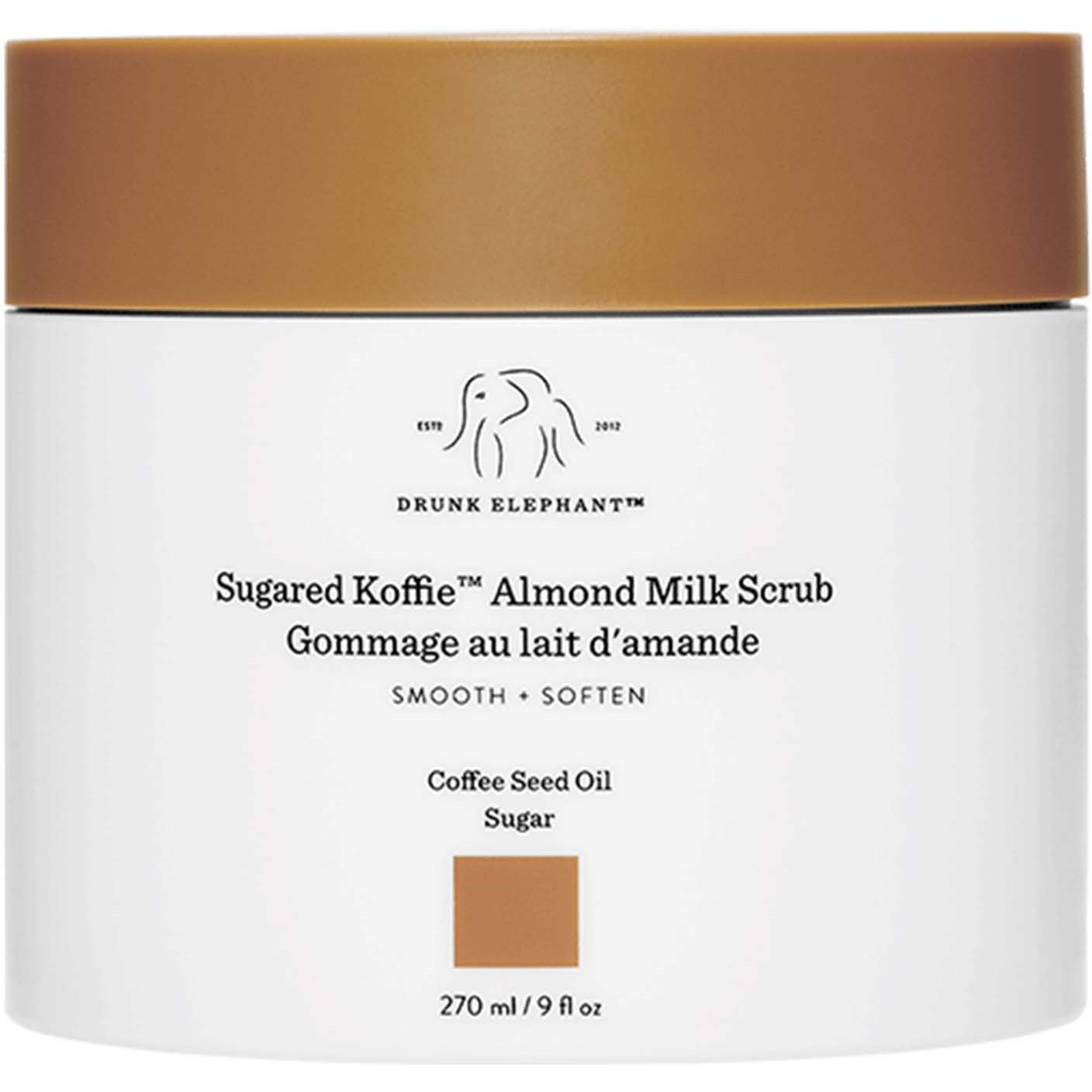 Drunk Elephant Sugared Koffie Almond Milk Body Scrub 300 ml