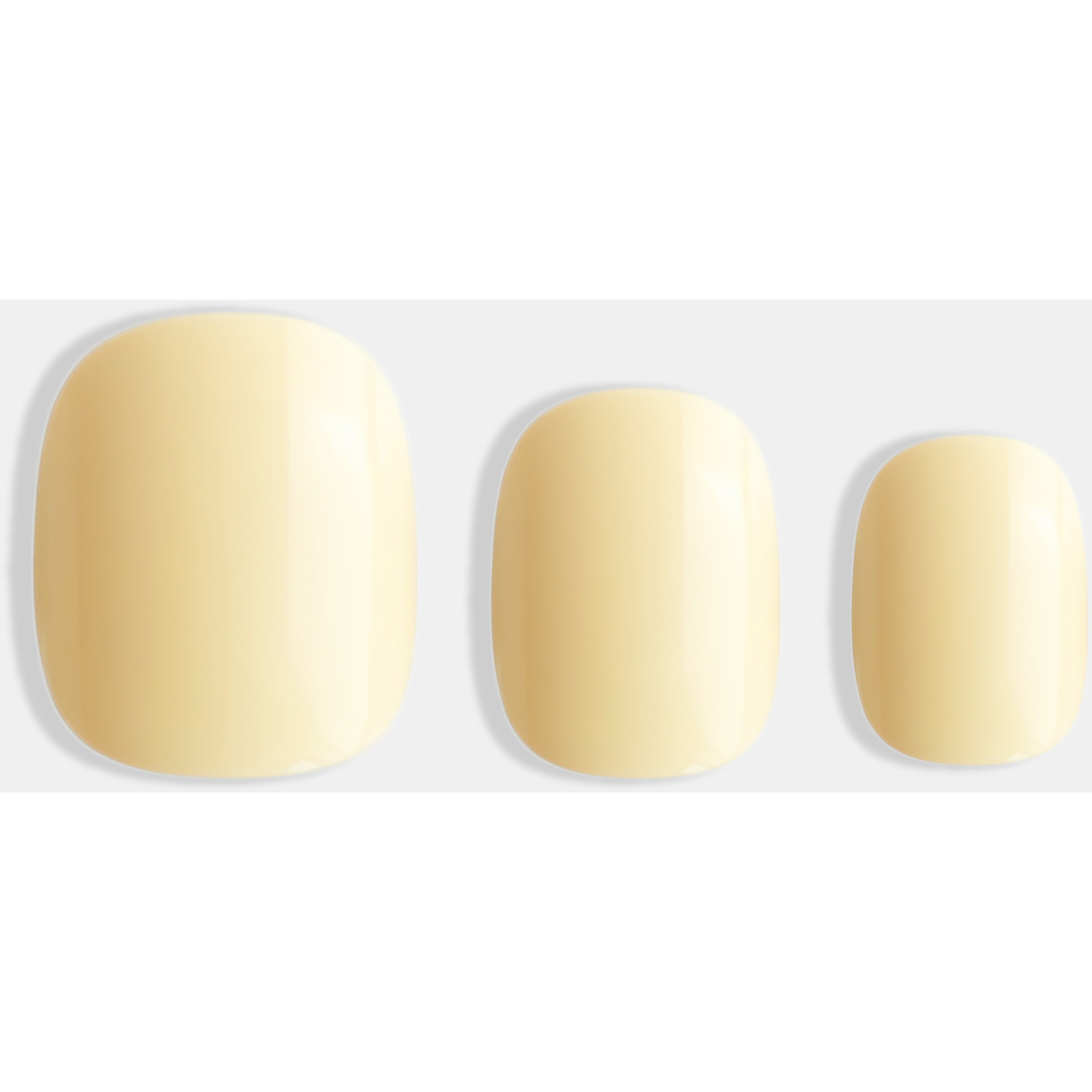DUFFBEAUTY Instant Pro Press-On Manicure Butter Yellow Short Squo