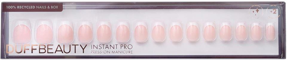 DUFFBEAUTY Instant Pro Press-On Manicure Classic French Square short
