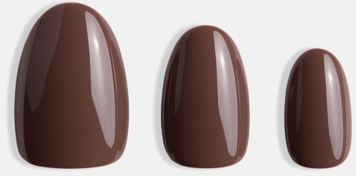 DUFFBEAUTY Instant Pro Press-On Manicure Espresso Short Almond
