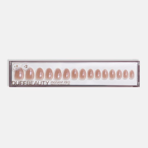 DUFFBEAUTY Instant Pro Press-On Manicure Glazed Latte Short Almond