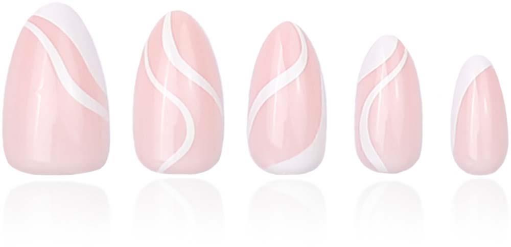 DUFFBEAUTY Instant Pro Press-On Manicure Milky Swirl