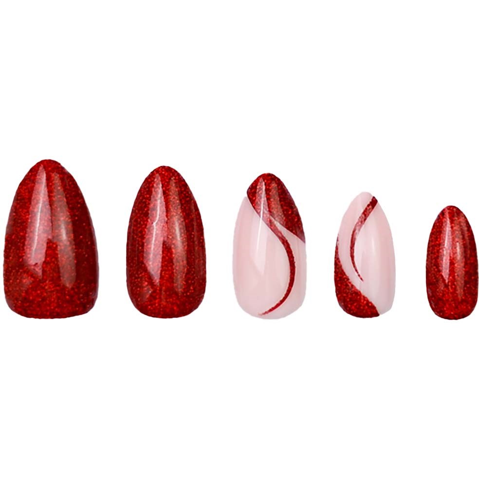 DUFFBEAUTY Instant Pro Press-On Manicure Space Cherry