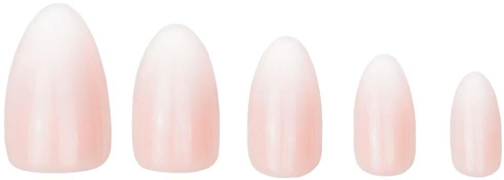 DUFFBEAUTY Instant Pro PressOn Manicure Baby Boomer, Medium Almond