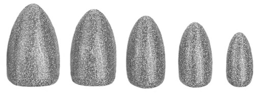 DUFFBEAUTY Instant Pro PressOn Manicure Diamond Dust, Medium Almond