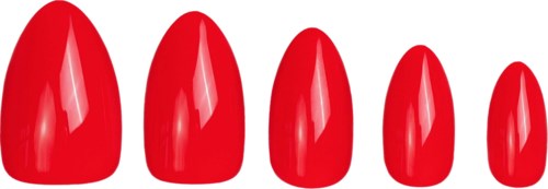 DUFFBEAUTY Ruby Red, Medium Almond Ruby Red