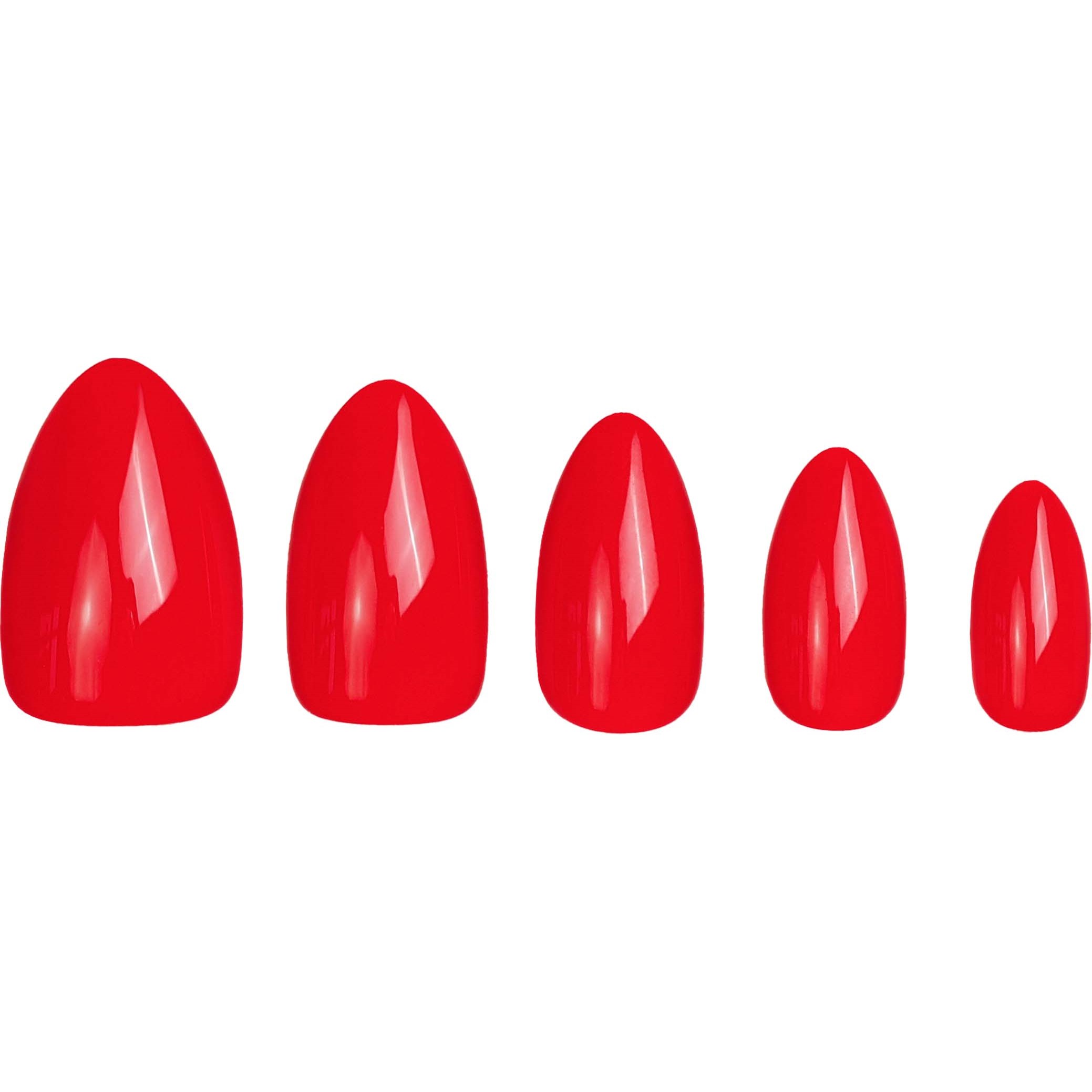 DUFFBEAUTY Ruby Red, Medium Almond Ruby Red