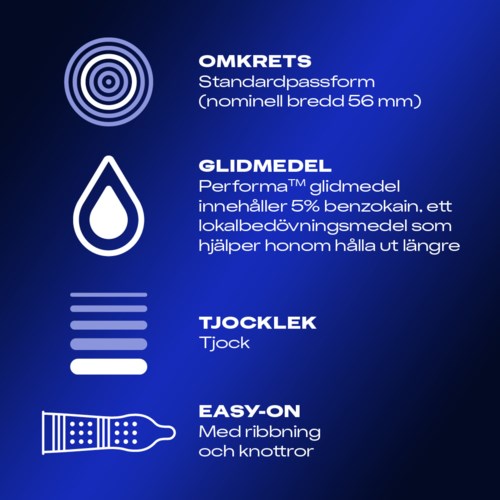 De afbeelding legt de eigenschappen uit van een gezondheidsproduct, inclusief doelgerichtheid, medicatie, dikte en gebruiksgemak.