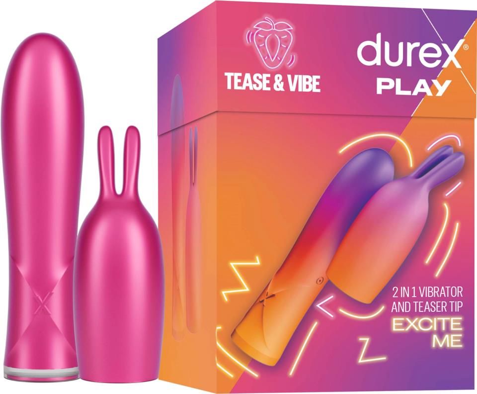 Durex Play 2in1 Vibrator and Teaser Tip