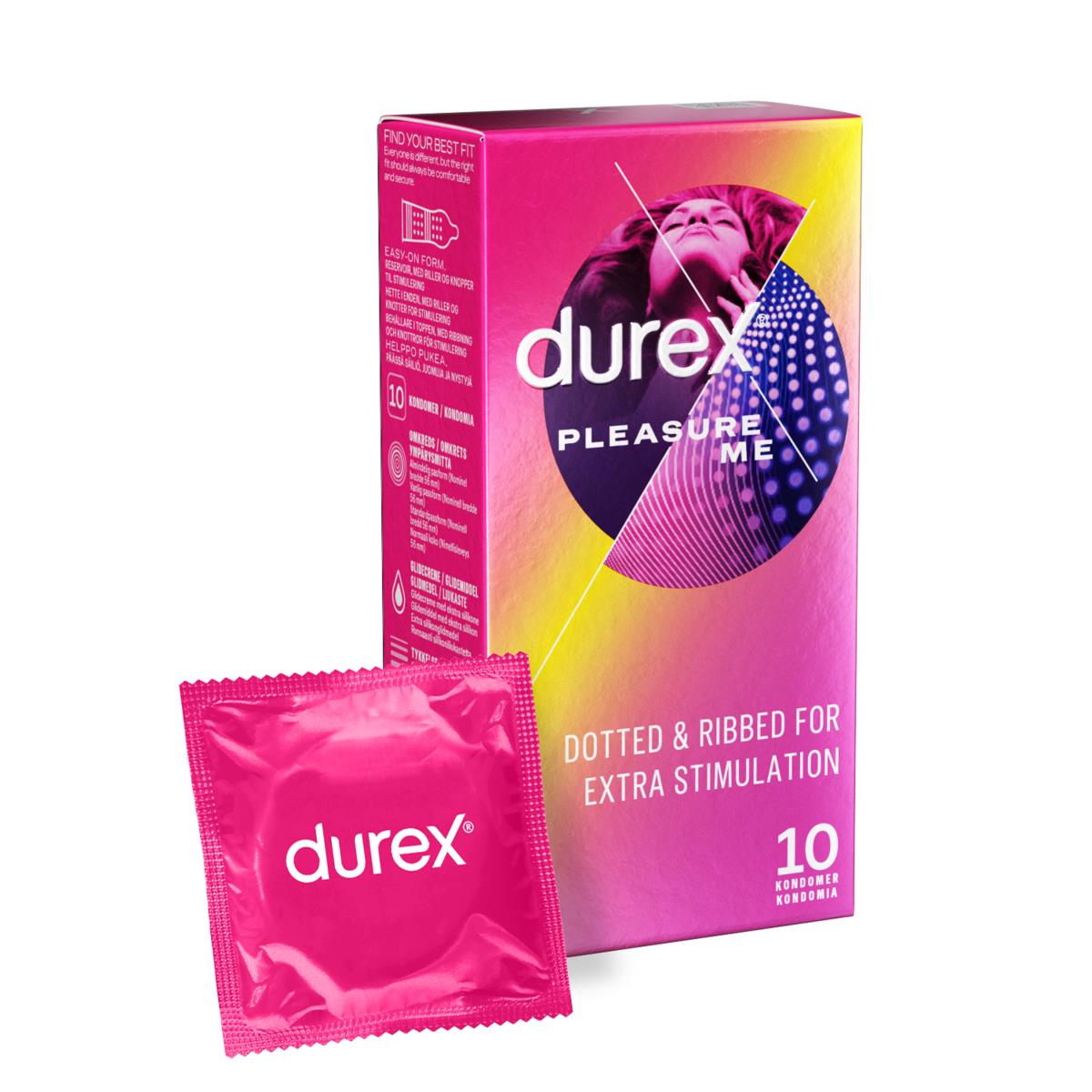 Durex - Pleasure Me Condoms 10 pcs