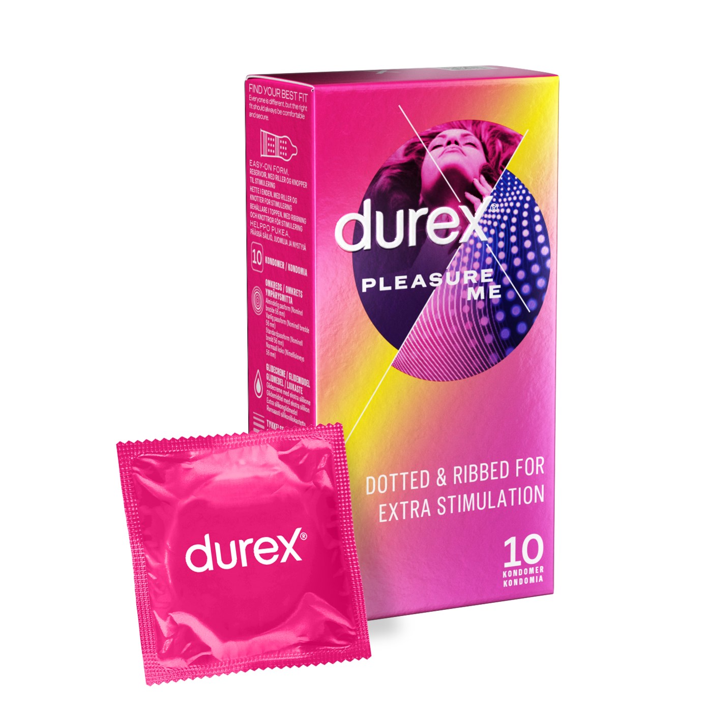 Durex Pleasure Me Condoms 10 pcs