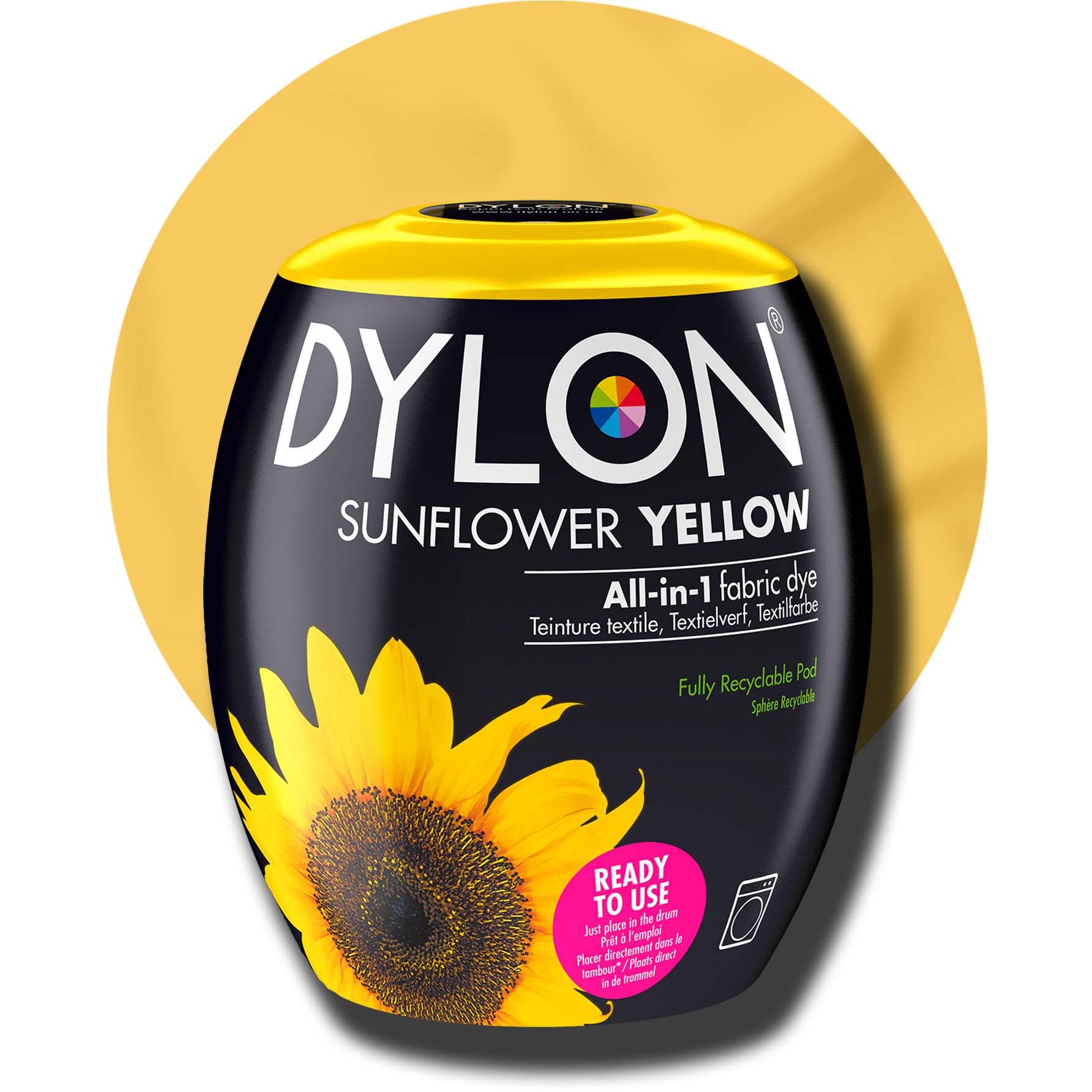Dylon all-in-1 textilfärg 05 SunflowerYellow billede