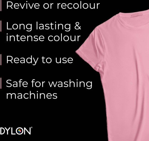 Dylon all-in-1 textilfärg  07 Peony Pink