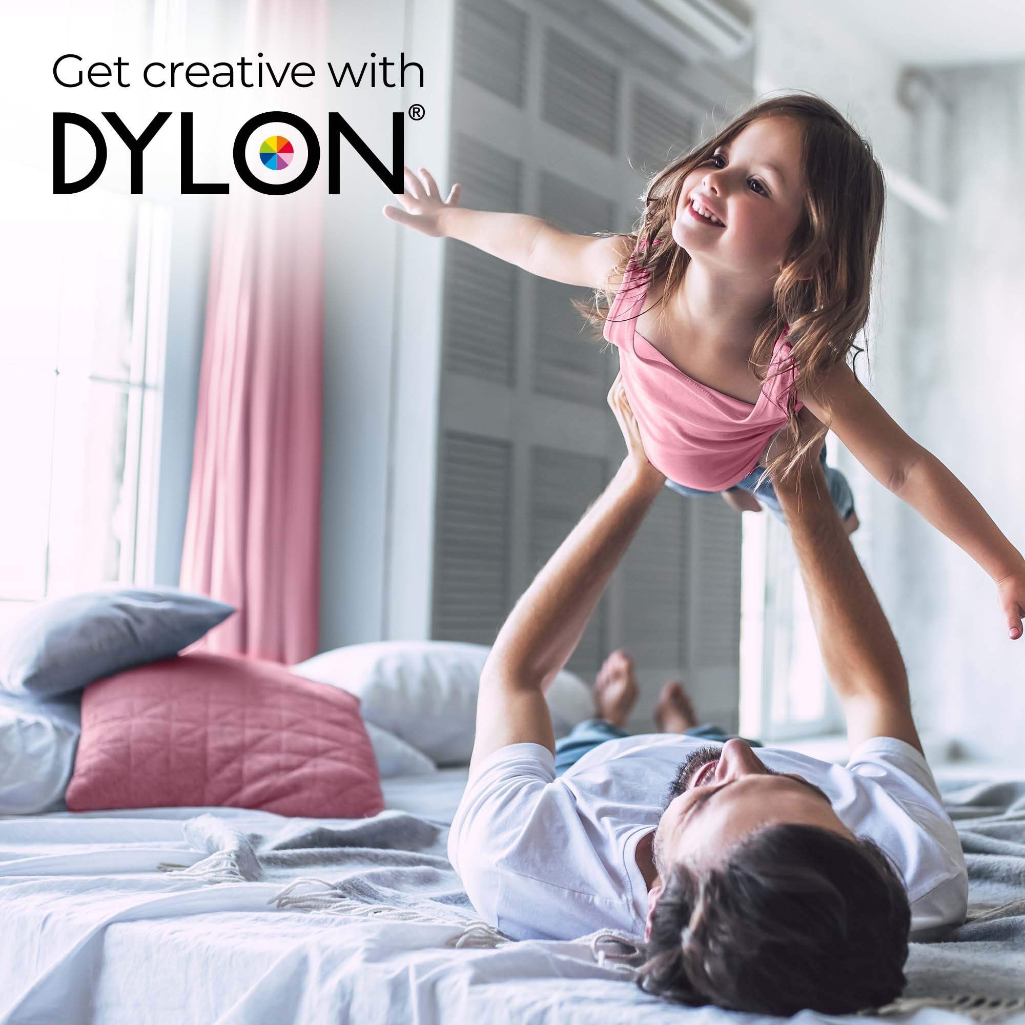 Dylon all-in-1 textilfärg  07 Peony Pink (zdjęcie 8)