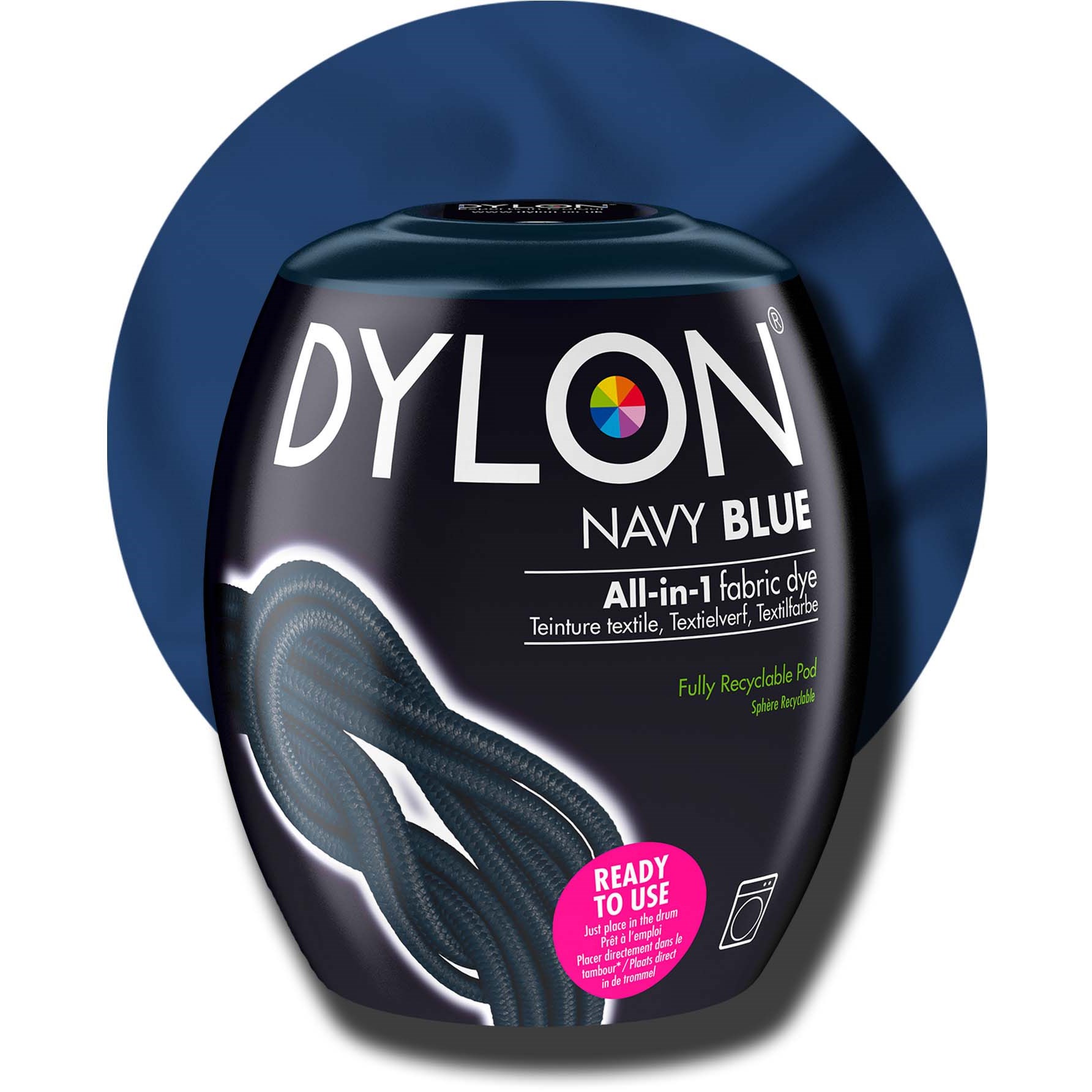 Dylon all-in-1 textilfärg  08 Navy Blue billede