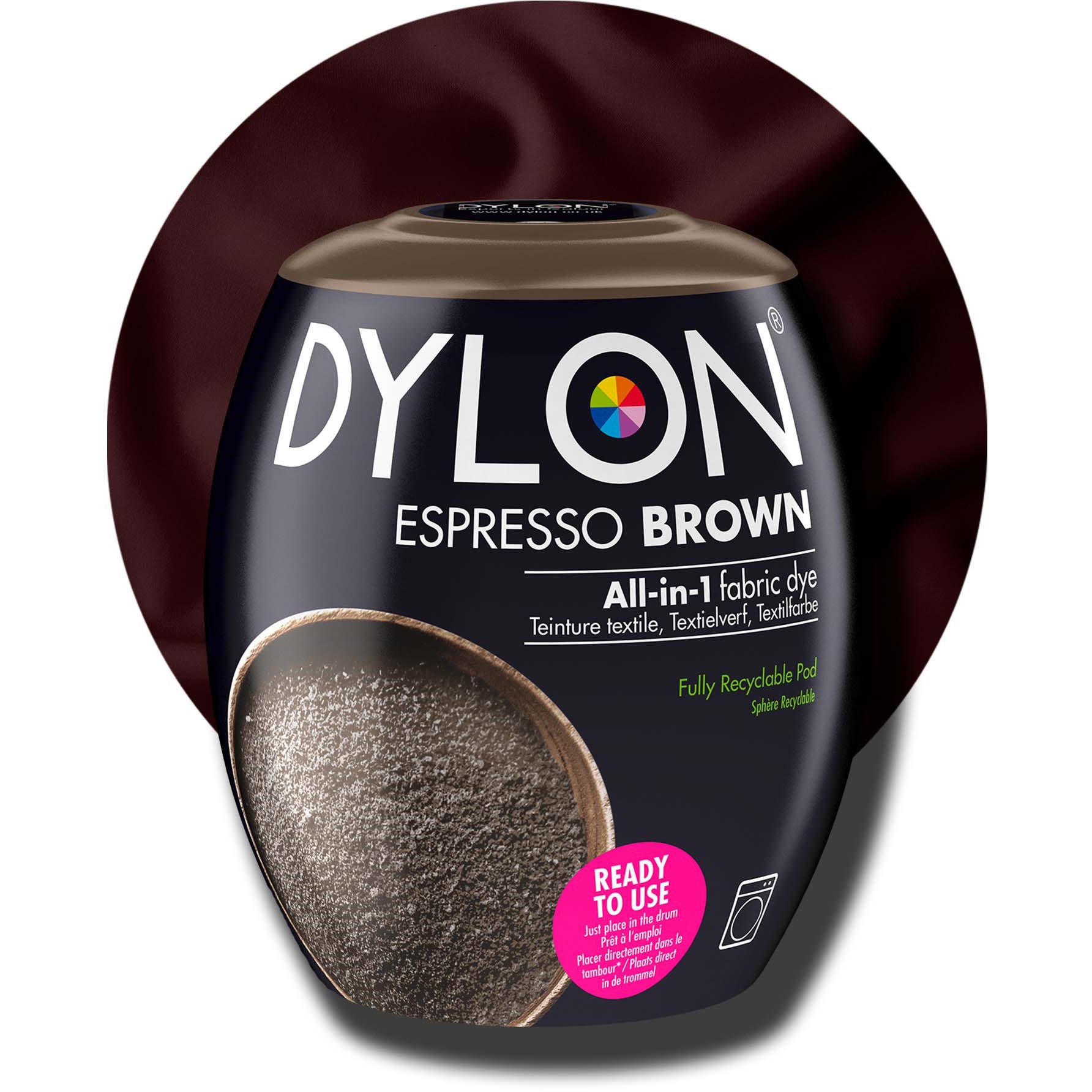 Dylon all-in-1 textilfärg  11 Espresso Brown billede