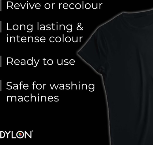Dylon all-in-1 textilfärg  12 Intense Black