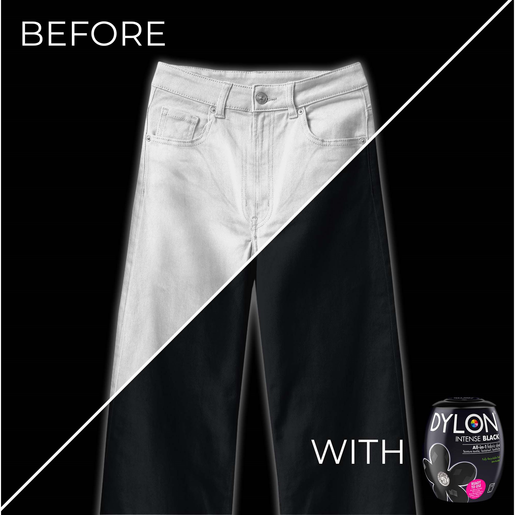 Dylon all-in-1 textilfärg  12 Intense Black (zdjęcie 3)