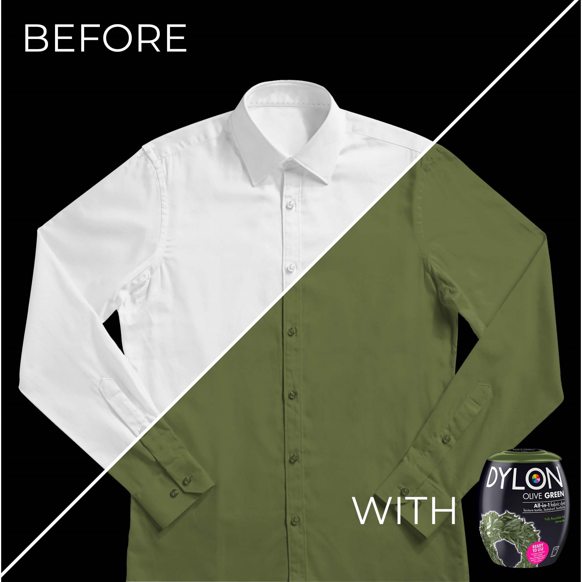 Dylon all-in-1 textilfärg  34 Olive Green (zdjęcie 3)