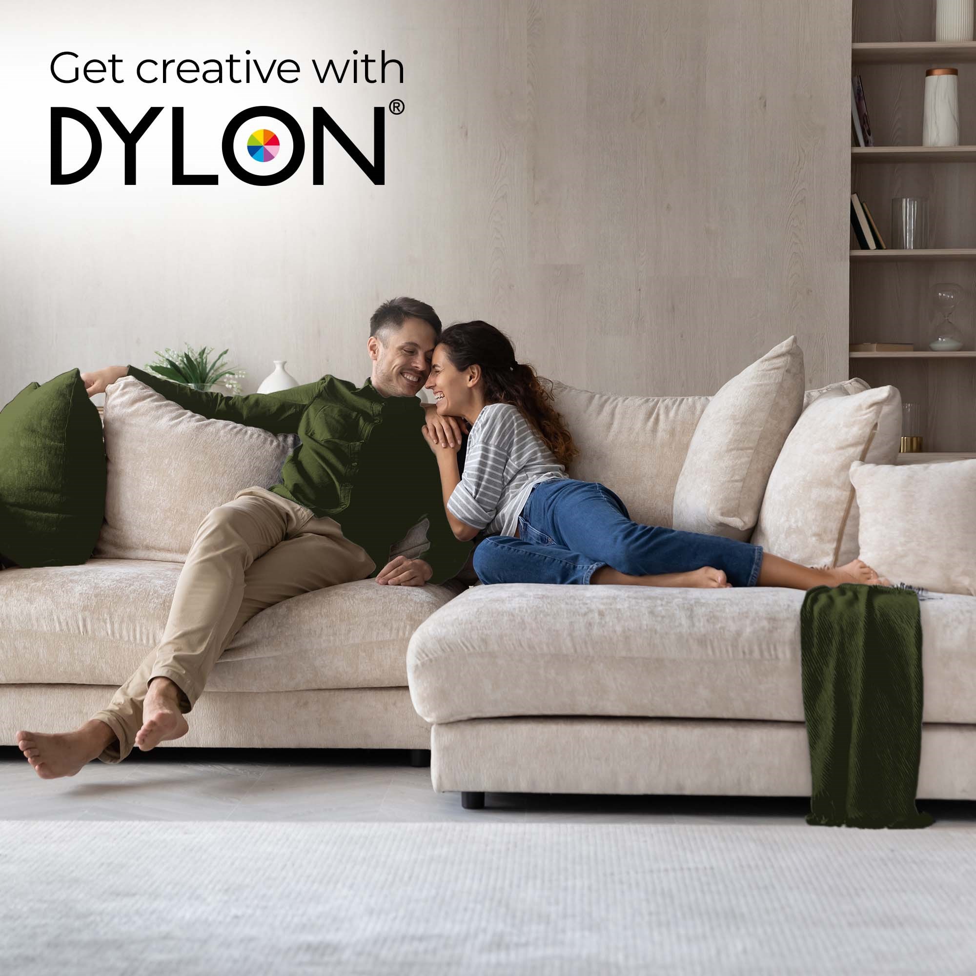 Dylon all-in-1 textilfärg  34 Olive Green (zdjęcie 8)