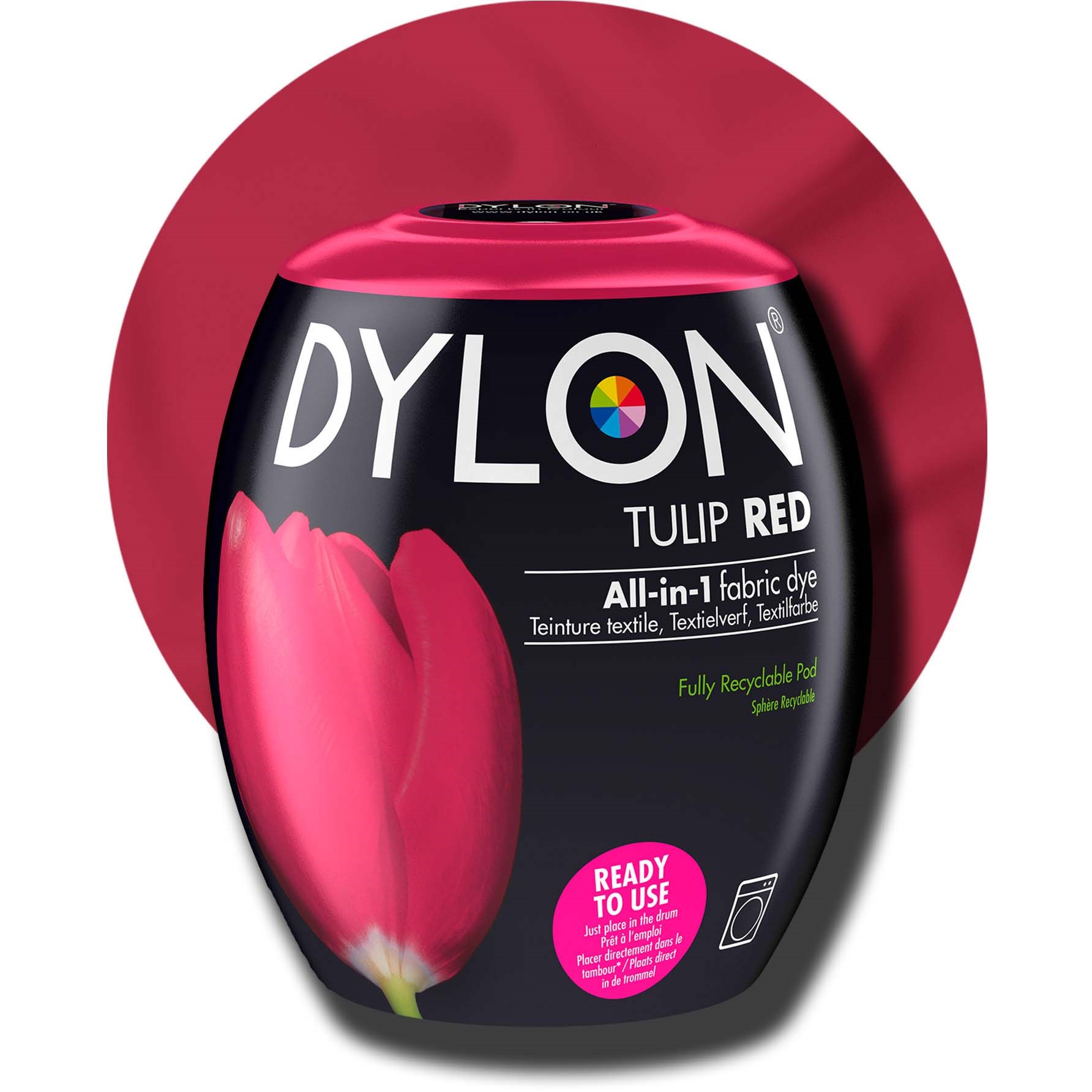 Dylon all-in-1 textilfärg 36 Tulip Red