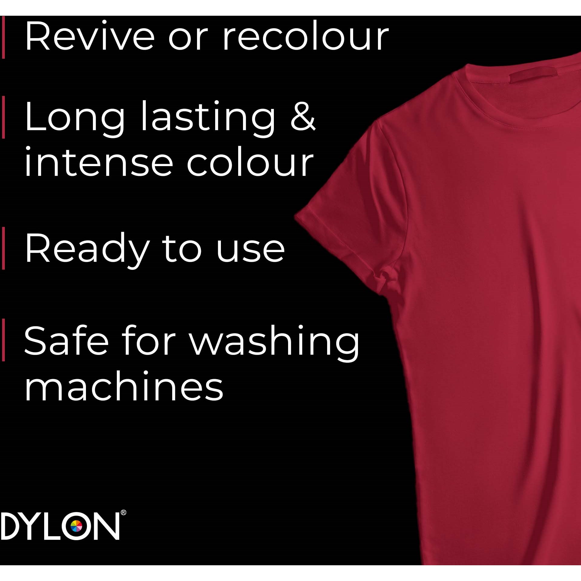 Dylon all-in-1 textilfärg  36 Tulip Red (zdjęcie 2)