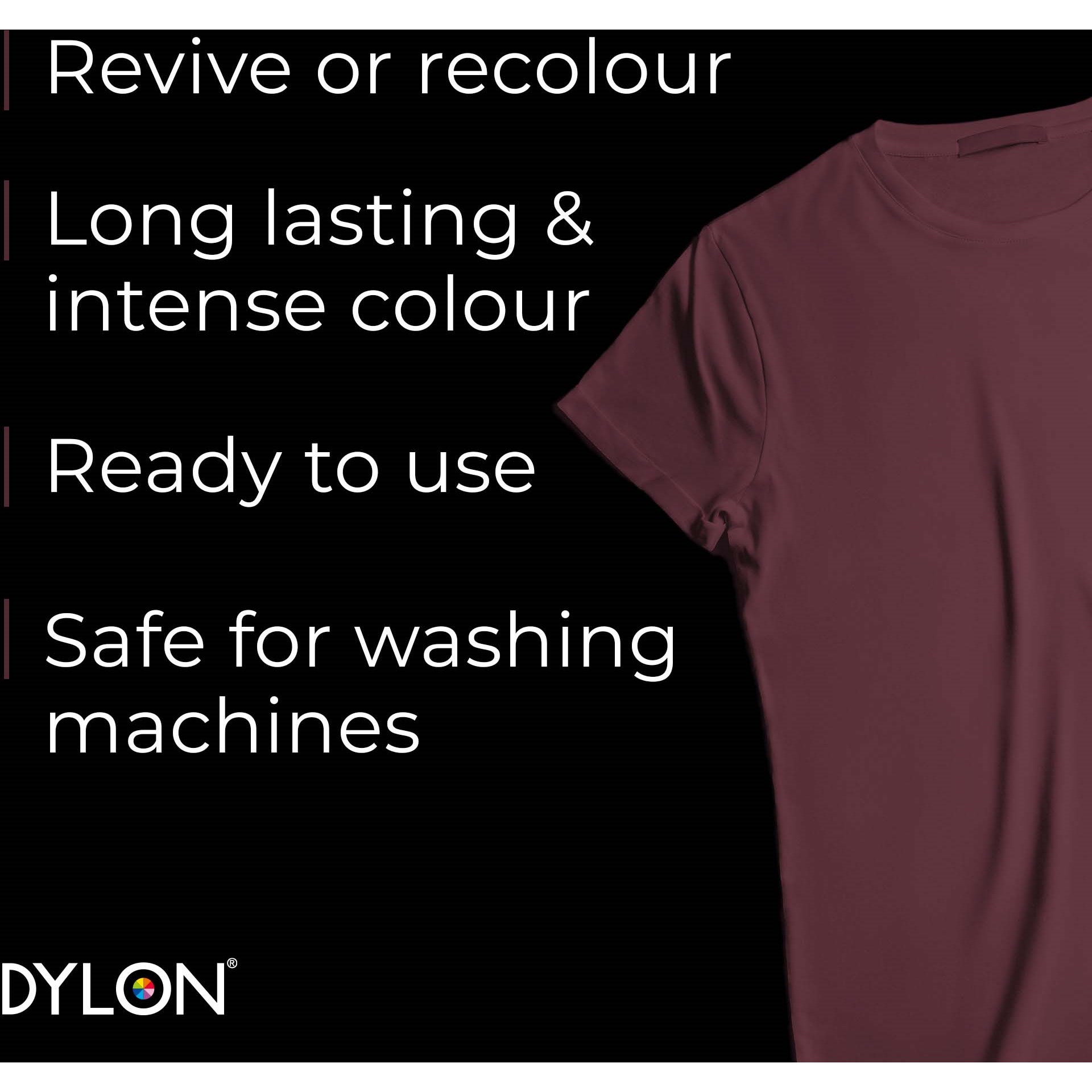 Dylon all-in-1 textilfärg  51 Plum Red (zdjęcie 2)