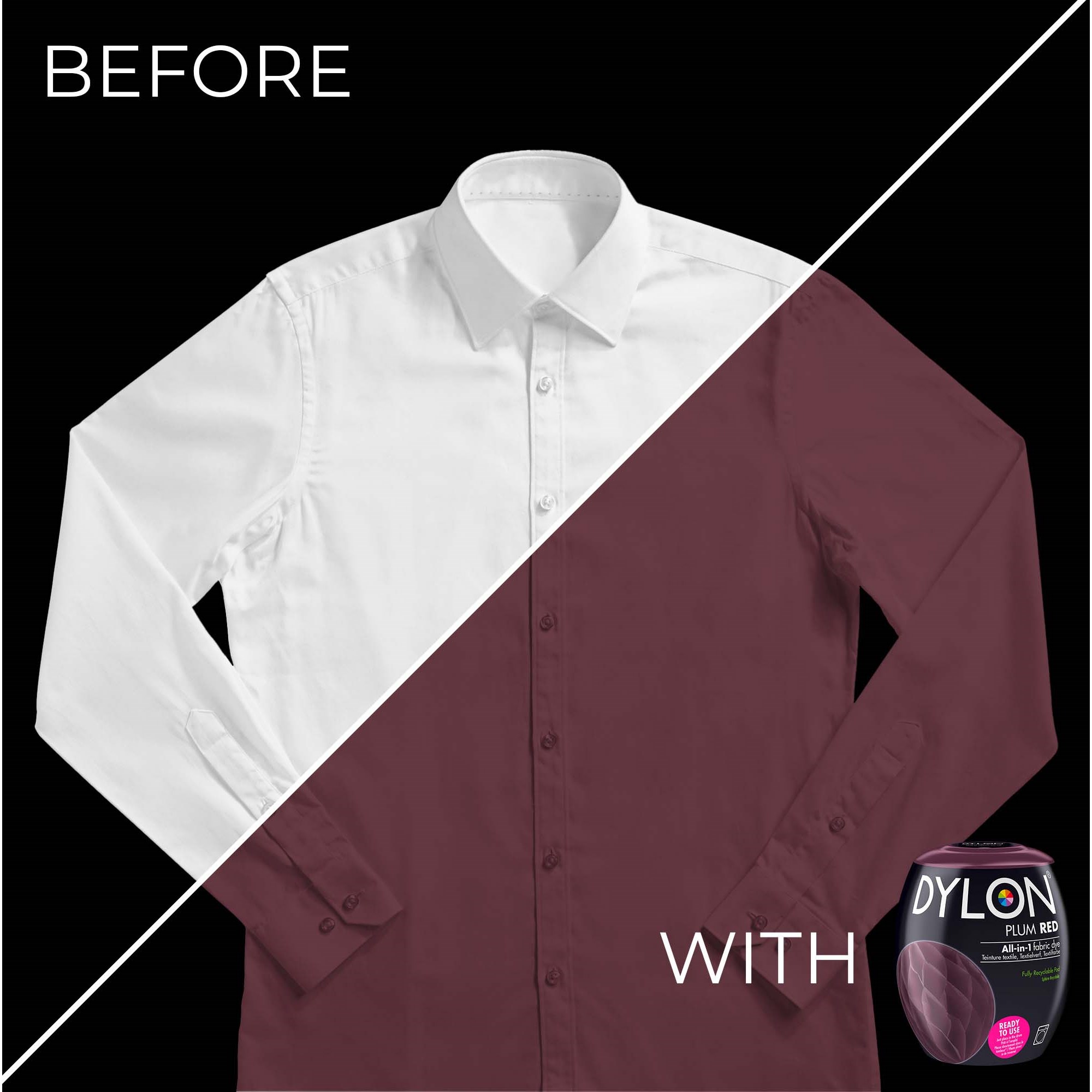 Dylon all-in-1 textilfärg  51 Plum Red (zdjęcie 3)