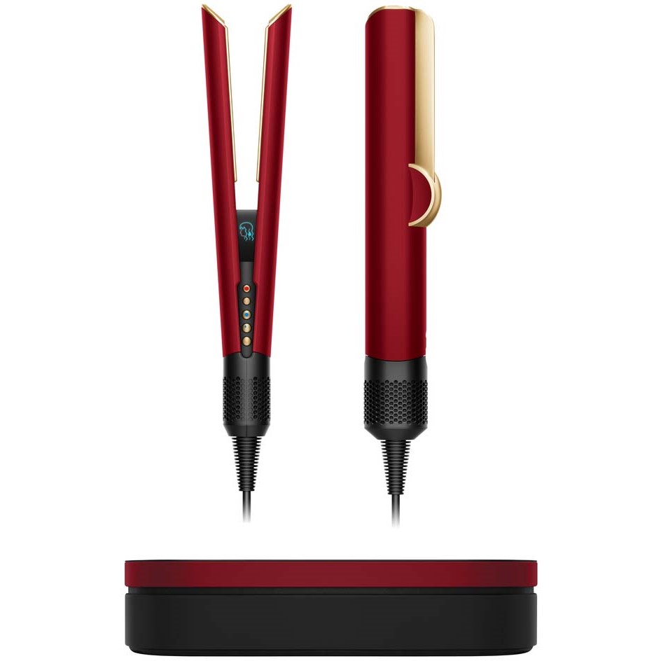 Dyson Airstrait Styler Glattejern Red Velvet/Gold