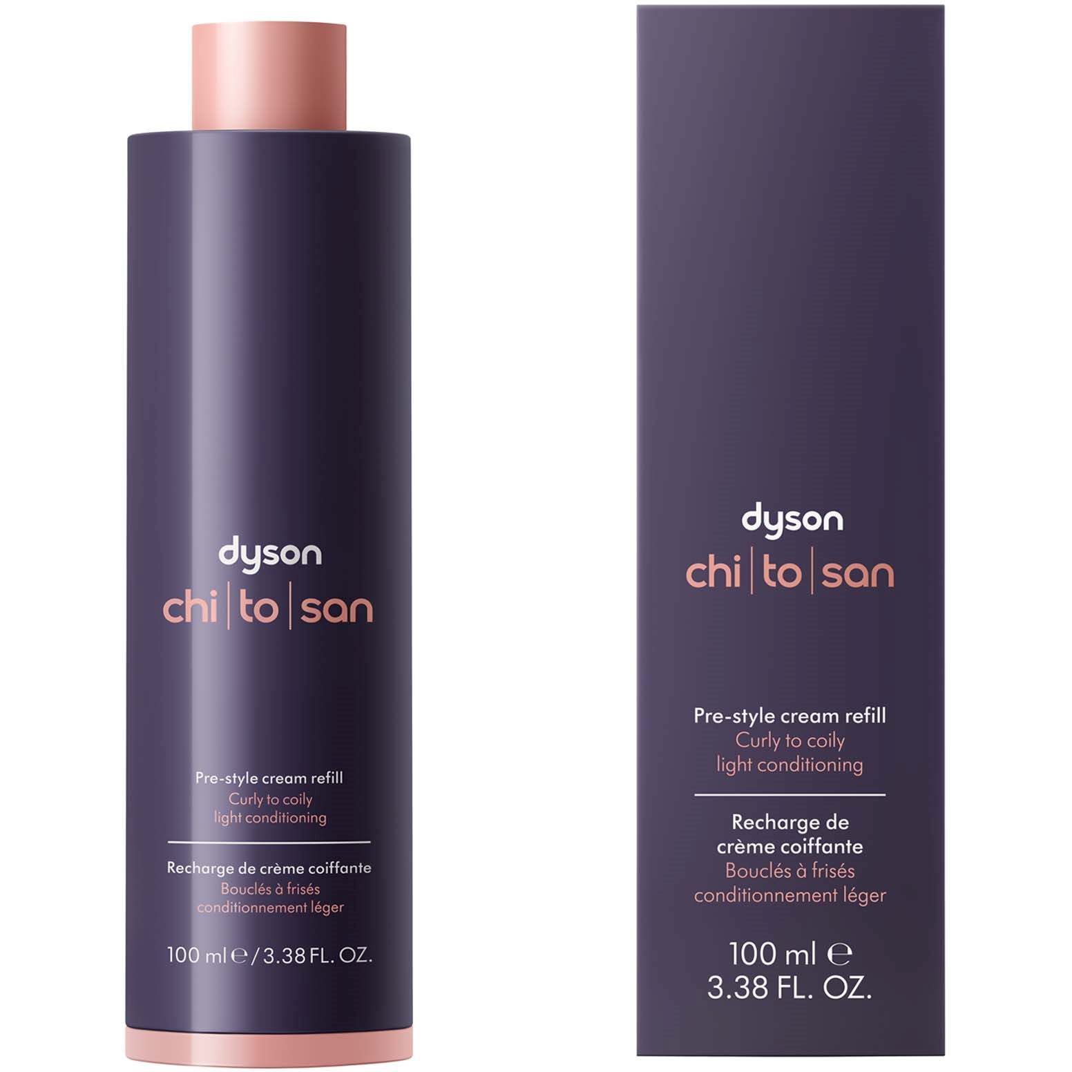 Dyson Chitosan Pre-style Cream Refill Curly to Coily, Light Condi