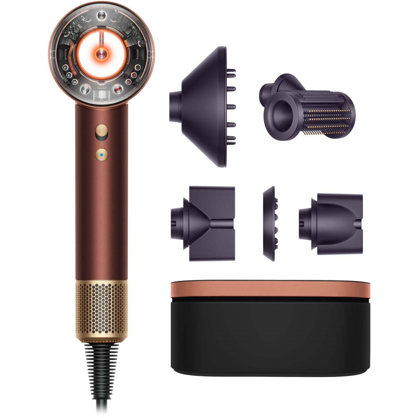 Dyson Tactical Supersonic Nural™ hair dryer Straight+Wavy Plum Copper