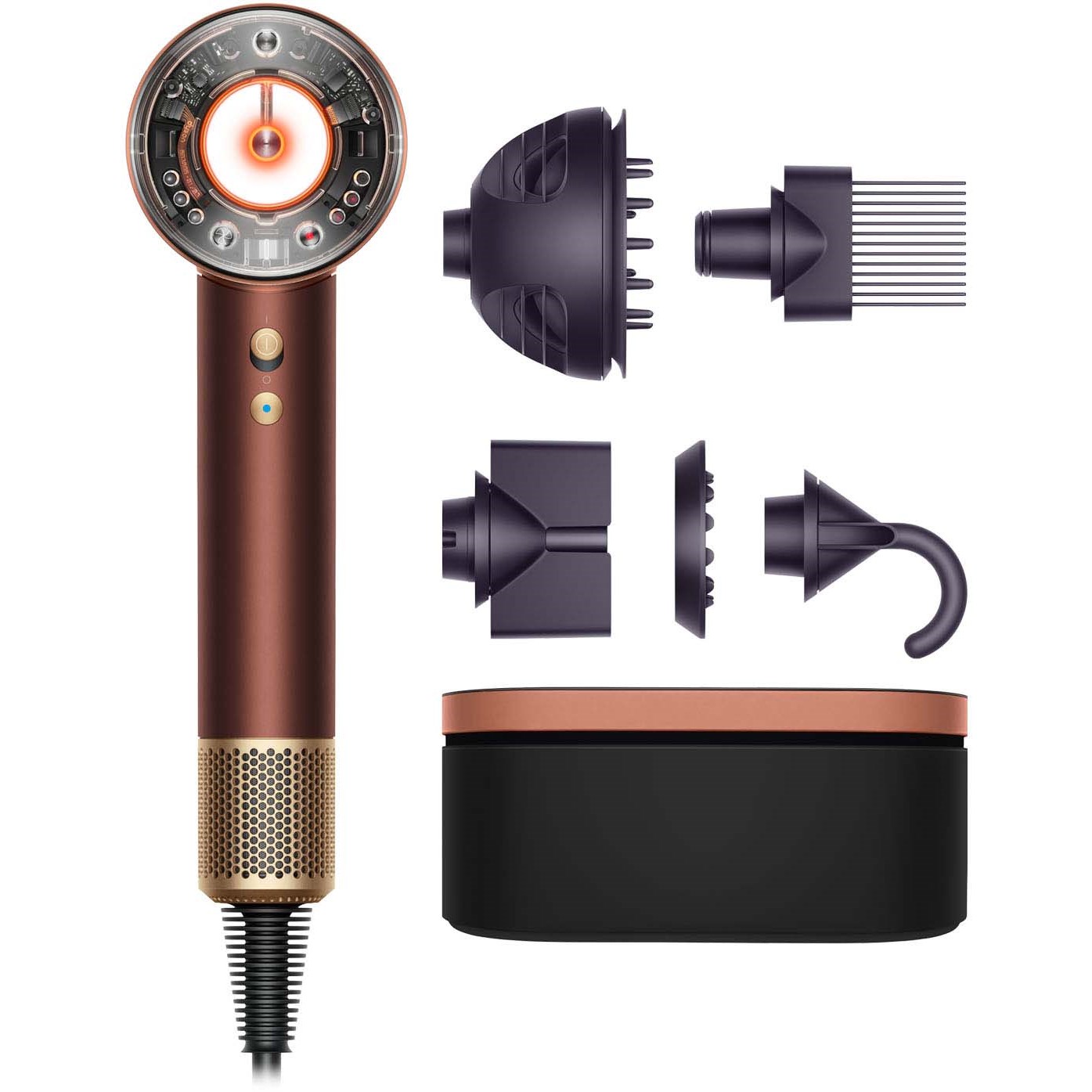 Dyson Tactical Supersonic Nural™ hairdryer Curly+Coily Plum Copper