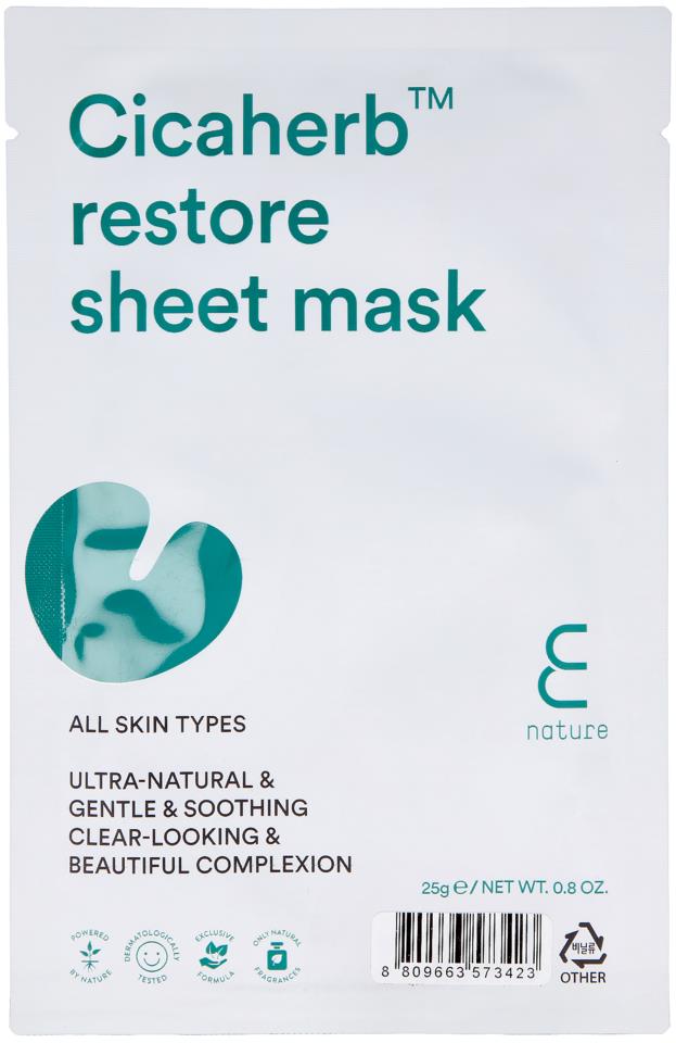 E Nature Cicaherb Restore Sheet Mask