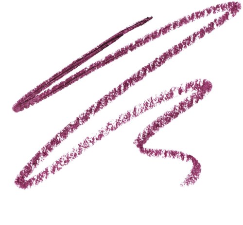 Flere rosa og lilla zigzag- og buede linjer på hvit bakgrunn.