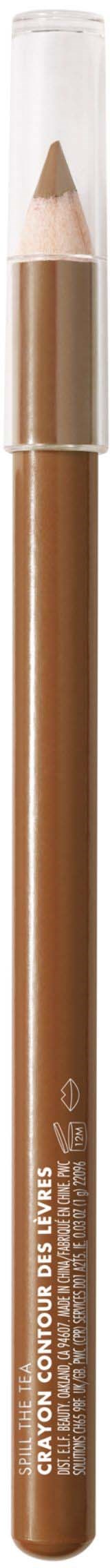 En beige øyenstift med klar nylonskjede og skarp topp, laget for øye sminke.