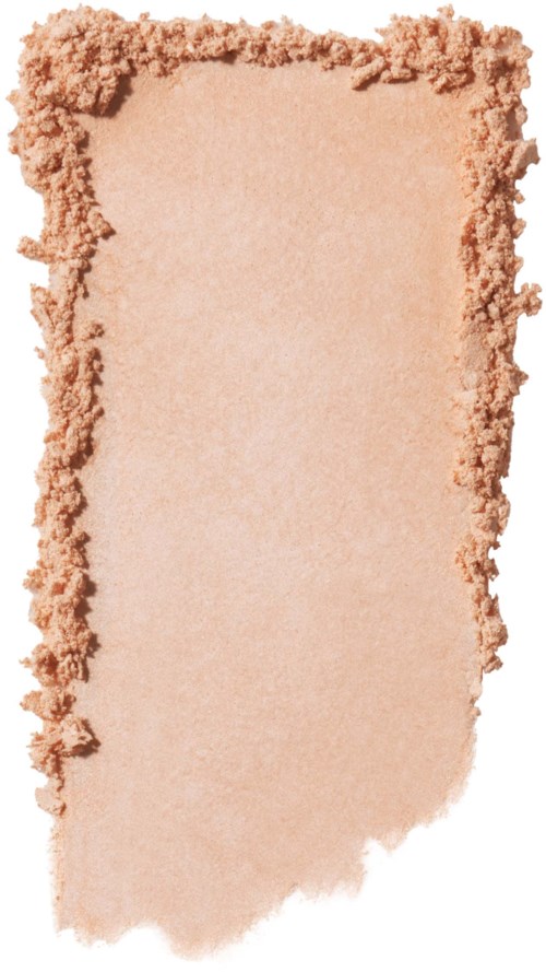 En trasig bit av mjuk, rosa rouge powder med ojämna kanter och en slät, platt yta.