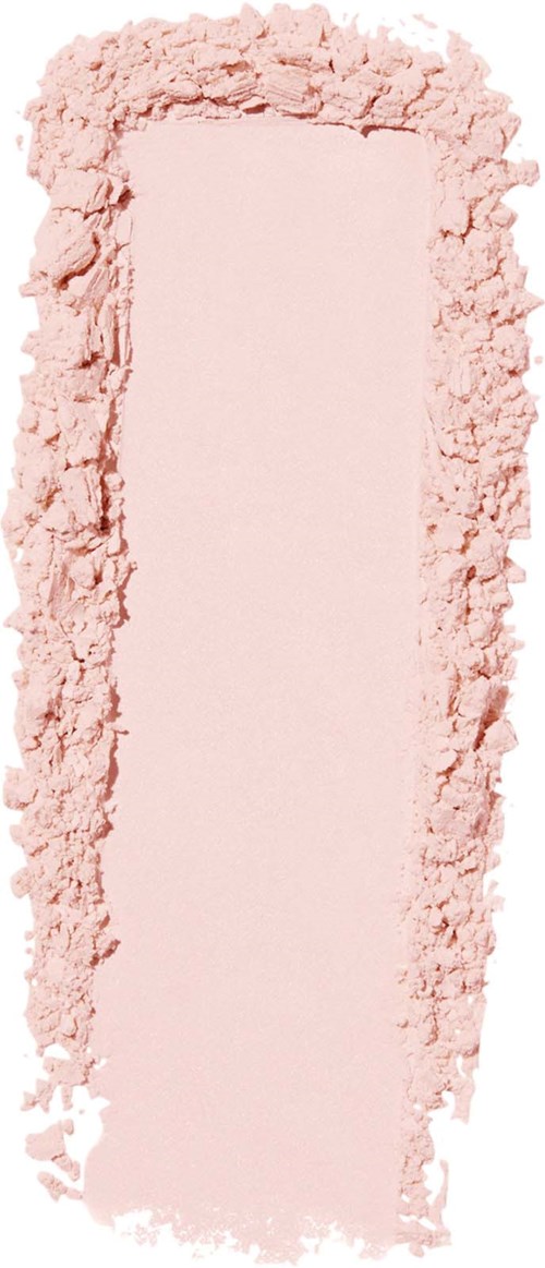 Ett rosa krossat pulverram omger ett jämnt, ljusare rosa rektangulärt område.