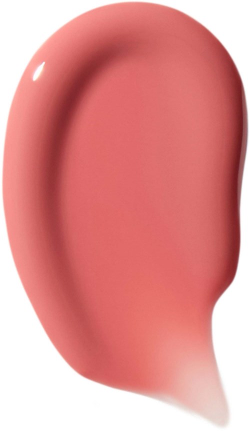 En realistisk illustration av ett mänskligt öra med rosa hudton och glänsande yta.